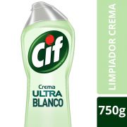 Limpiador en crema  ultra blanco antibacterial 750gr