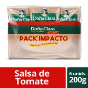 Doña Clara Salsa de tomate italiana 6unid. de 200gr